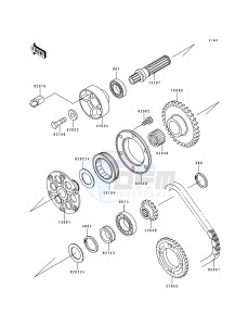 ZX 750 M [NINJA ZX-7R] (M1-M2) [NINJA ZX-7R] drawing GENERATOR SHAFT