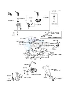 NINJA_250R EX250K9F GB XX (EU ME A(FRICA) drawing Ignition Switch