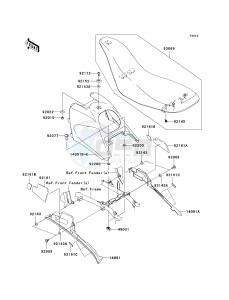 KSV 700 B [KFX 700] (B6F-B9F) B7F drawing SEAT