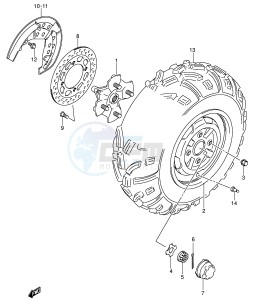 LT-A700X (E17) drawing FRONT WHEEL