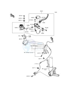 NINJA H2 ZX1000NGF XX (EU ME A(FRICA) drawing Front Master Cylinder