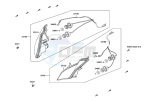 DOWNTOWN 125 I Italy drawing Head Light