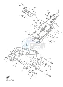 YZF-R1 998 R1 (2CRJ 2CRK) drawing FRAME