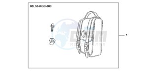 VT750C9 E / MKH MME drawing LEATHER BACKREST BAG