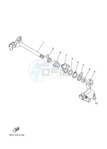 YZ85 YZ85LW (1SN4 1SN6 1SP4 1SP6) drawing SHIFT SHAFT