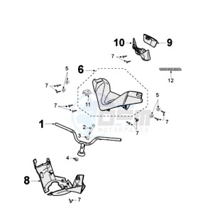 SAT125 drawing HANDLEBAR