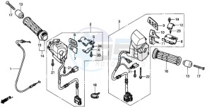 GL1800 drawing HANDLE SWITCH (GL1800A1/A2/A3)