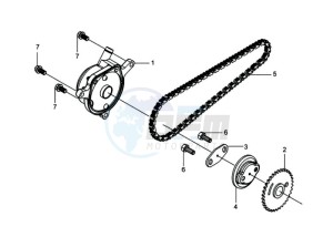 GTS 250 EVO drawing CYLINDER HEAD SIDE COVER