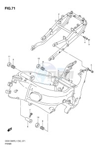 GSX1300R (E2) Hayabusa drawing FRAME