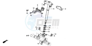 TRX350TM RANCHER drawing STEERING SHAFT