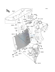 ZX636 C [NINJA ZX-6R] (C6F) D6F drawing RADIATOR