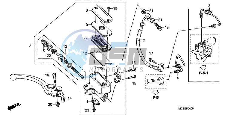 FRONT BRAKE MASTER CYLINDER