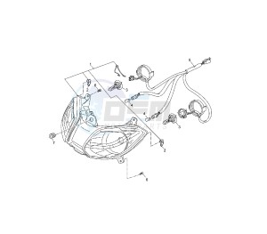 YP R X-MAX ABS 125 drawing HEADLIGHT