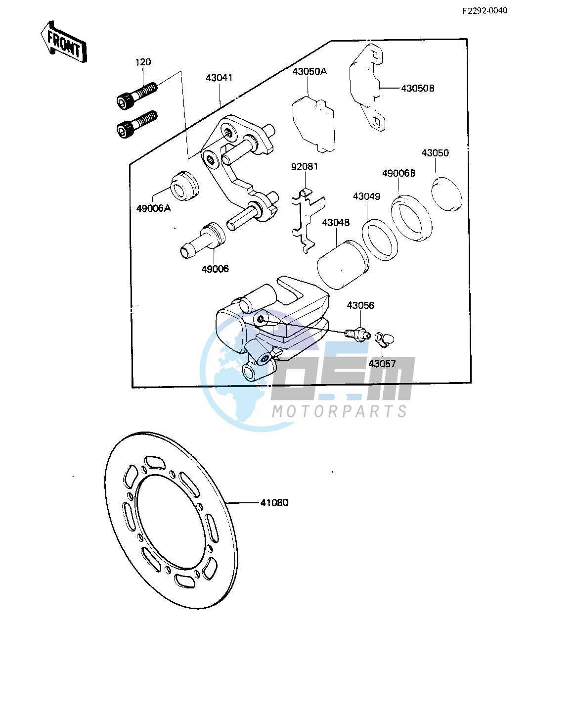 FRONT BRAKE -- 83 A1- -