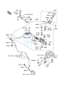 ZZR1400_ABS ZX1400FEFB FR GB XX (EU ME A(FRICA) drawing Clutch Master Cylinder