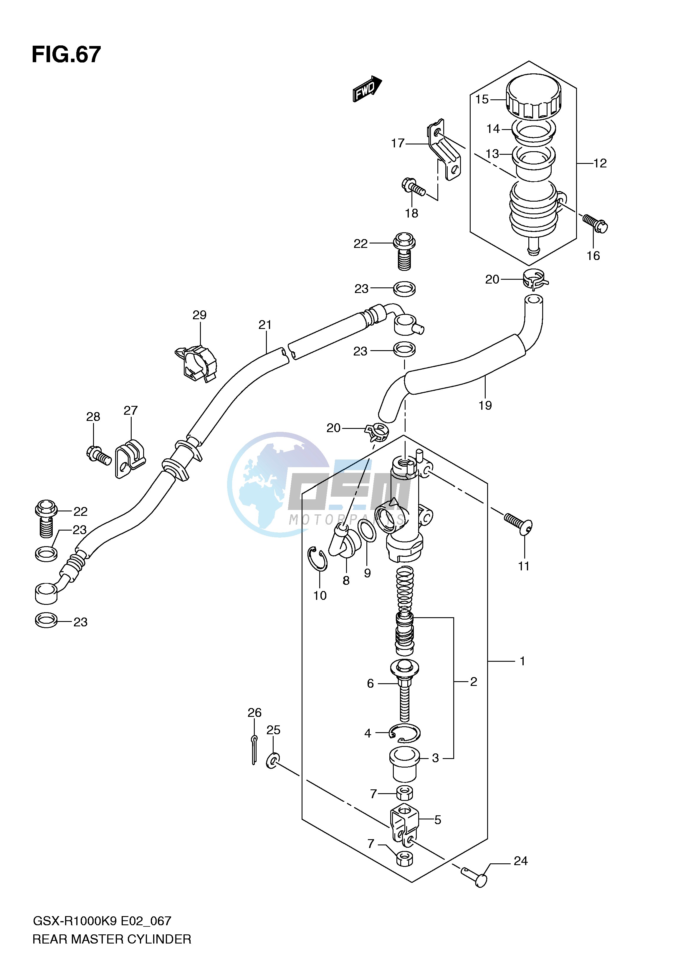 REAR MASTER CYLINDER