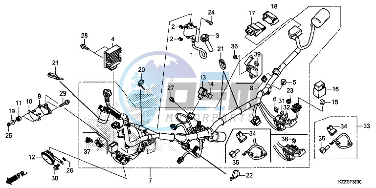 WIRE HARNESS (CRF250L/ LA)