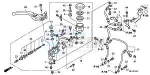 CBR1000RAA UK - (E / ABS HRC MKH) drawing FR. BRAKE MASTER CYLINDER (CBR1000RA)