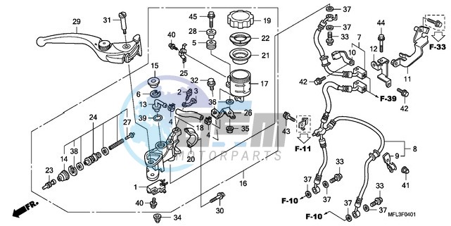 FR. BRAKE MASTER CYLINDER (CBR1000RA)