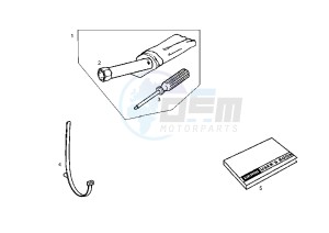 GPR NUDE - 125 cc drawing WORKSHOP SERVICE TOOLS