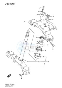 AN650Z ABS BURGMAN EXECUTIVE EU drawing STEERING STEM