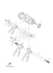 MTN1000 MT-10 (B67D) drawing SHIFT CAM & FORK