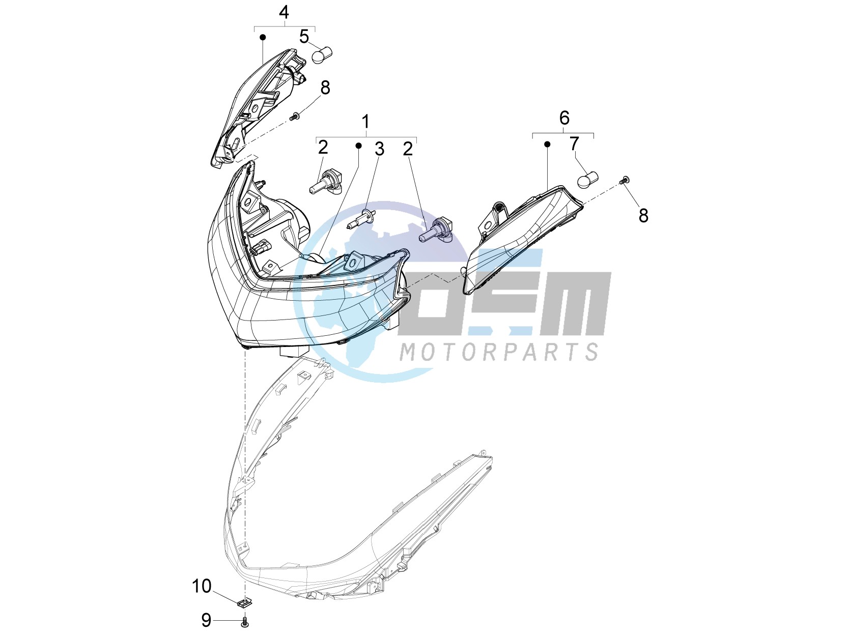 Head lamp - Turn signal lamps