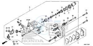 TRX680FAH Europe Direct - (ED) drawing REAR BRAKE CALIPER