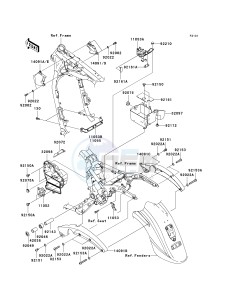 VN 1600 A [VULCAN 1600 CLASSIC] (A6F-A8FA) A8FA drawing FRAME FITTINGS