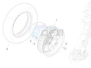 Primavera 50 2T (EMEA, APAC) drawing Front wheel