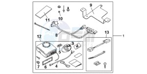 CB600FA9 France - (F / ABS CMF 25K) drawing KIT ALARM SYS