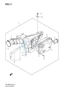 RV125 (E19) VanVan drawing AIR CLEANER