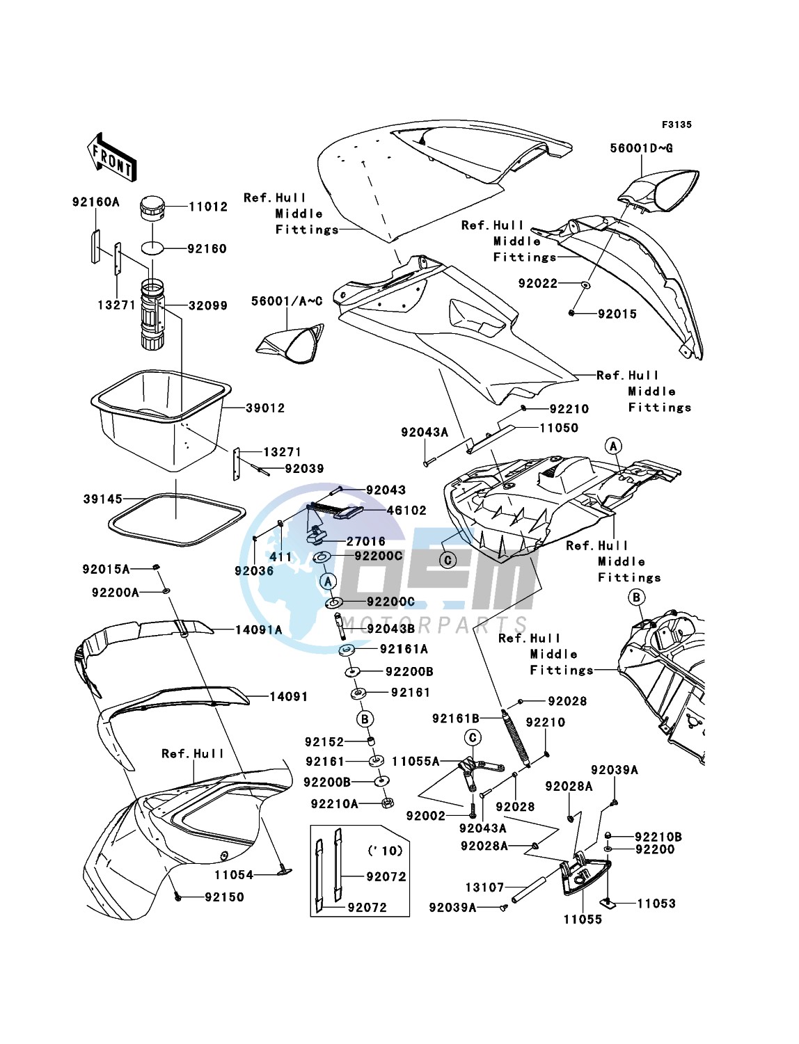 Hull Front Fittings