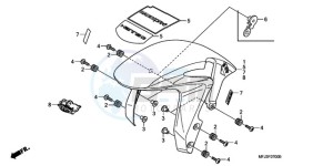 CBR600RA9 France - (F / ABS CMF MME) drawing FRONT FENDER