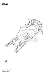 GSX650F (E21) Katana drawing REAR FENDER (GSX650FUAL1 E21)