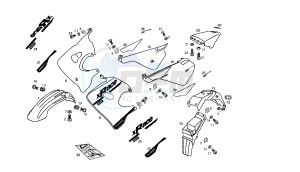 SENDA SM X-RACE - 50 CC VTHSR2A1A drawing BODY