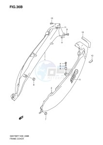 GSX750F (E2) drawing FRAME COVER (MODEL Y K1)