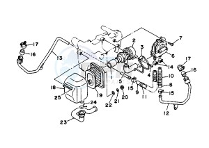 XV VIRAGO 1100 drawing SECONDARY AIR SYSTEM MY96 CH, A