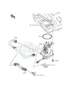 KX250F KX250ZFF EU drawing Fuel Pump