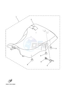 YFM450FWA YFM45FGB GRIZZLY 450 IRS AUSTRIA drawing SEAT