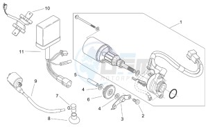 Scarabeo 100 (eng. Yamaha) drawing Ignition unit