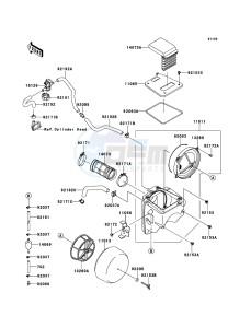 KLX250 KLX250S9F GB XX (EU ME A(FRICA) drawing Air Cleaner