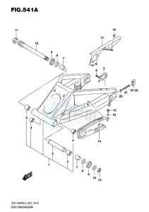 GSX-1300R ABS HAYABUSA EU drawing REAR SWINGINGARM