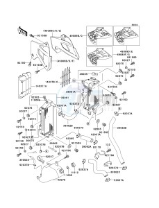 KLX 250 D [KLX250R] (D2-D4) [KLX250R] drawing RADIATOR