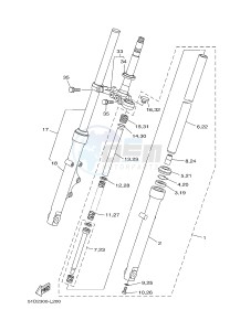 YBR125ED (51D3) drawing FRONT FORK