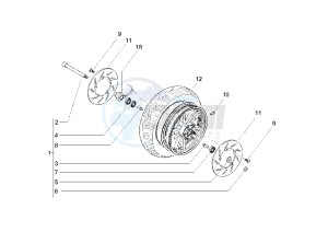 Beverly 500 drawing Front wheel