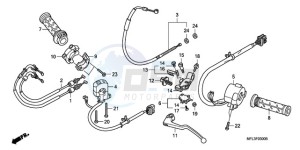 CBR1000RRA BR / HRC drawing HANDLE LEVER/SWITCH/CABLE