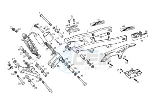 SENDA R DRD RACING LTD - 50 cc drawing REAR ARM