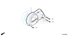 CRF50F9 Australia - (U) drawing LEFT CRANKCASE COVER