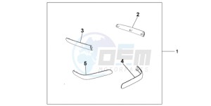 GL18009 France - (F / CMF) drawing CHROME SADDLEBAG